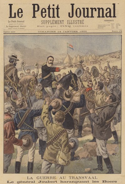 Der Buren-General Joubert spricht zu seinen Truppen von after Oswaldo Tofani