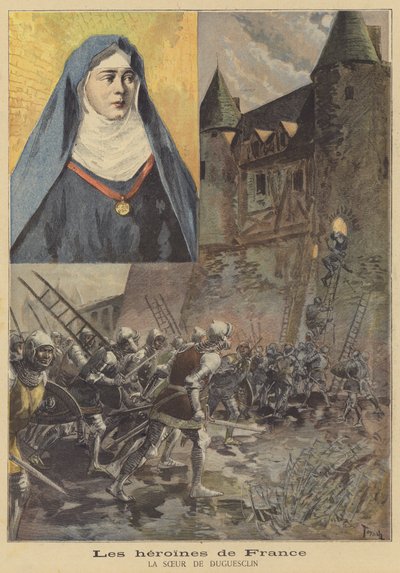 Die Heldinnen Frankreichs: die Schwester von du Guesclin von after Oswaldo Tofani