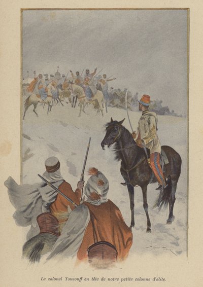 Oberst Youssouf an der Spitze unserer kleinen Elitekolonne von after Paris