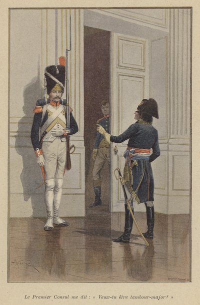 Der Erste Konsul fragte mich: Möchten Sie Tambourmajor werden? von after Paris