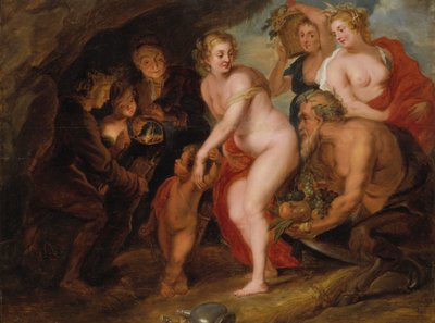 Ohne Ceres und Bacchus würde Venus frieren, ca. 1650 von after Peter Paul Rubens
