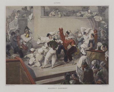 Lass uns fröhlich gehen von after Pierre Gavarni