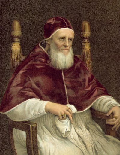 Porträt von Papst Julius II., Pitti-Galerie, Florenz von after Raphael