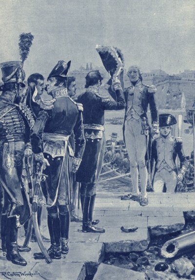 Malta, nach zweijähriger Belagerung kapitulieren die Franzosen die Insel an die Briten im Jahr 1800 von after Richard Caton II Woodville