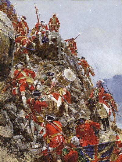 Erklimmen der Höhen von Abraham von after Richard Caton II Woodville