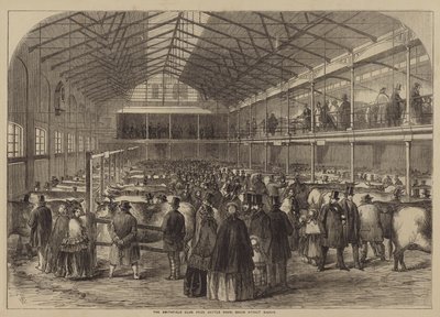 Die Smithfield Club Preisviehschau, Baker Street Bazaar von after Thomas Harrington Wilson