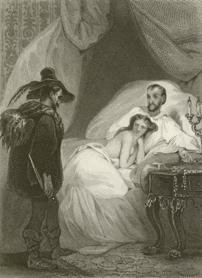 Der Ehemann, die Ehefrau und der Dieb von after Tony Johannot