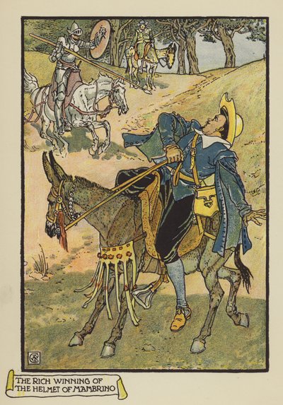 Der reiche Gewinn des Helms von Mambrino von after Walter Crane