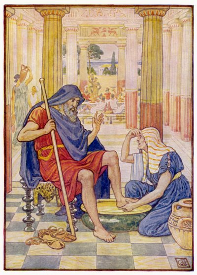 Ja, wahrlich, du bist Odysseus von after Walter Crane