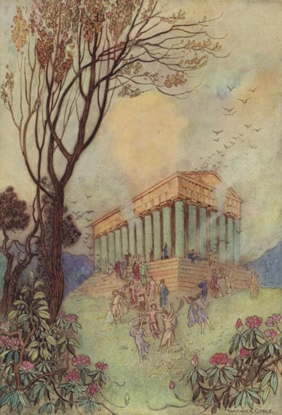 Geoffrey Chaucer, Das Parlament der Vögel von after Warwick Goble