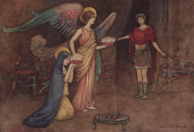 Geoffrey Chaucer, Die Geschichte der zweiten Nonne von after Warwick Goble