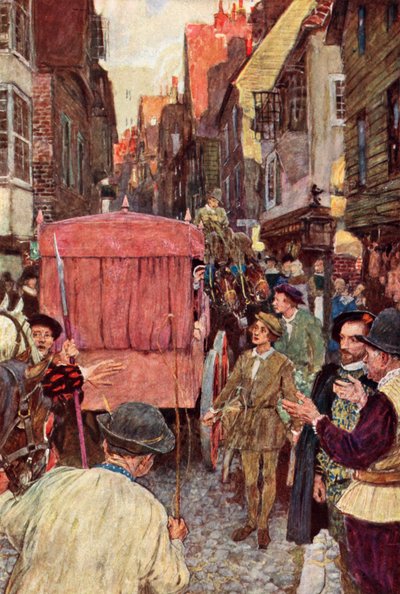 Shakespeare sieht einen Verkehrsstau auf den Straßen und hört, dass das House of Lords etwas erwägt von after William Hatherell