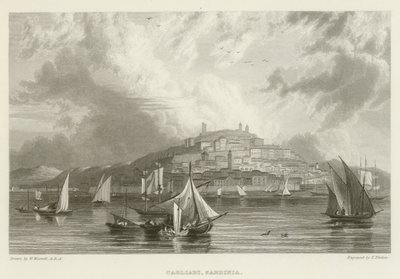 Cagliari, Sardinien von William after Westall