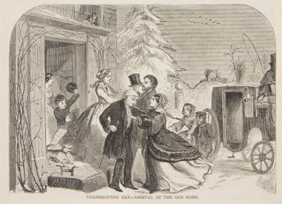 Erntedankfest – Ankunft im alten Heim von after Winslow Homer