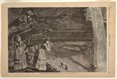 Unter den Wasserfällen, Catskill Mountains von after Winslow Homer