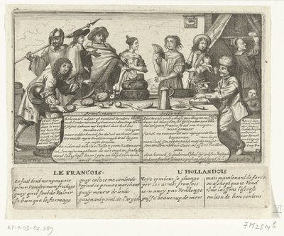 Der Franzose und der Holländer, 1673 von anonymous (possibly)