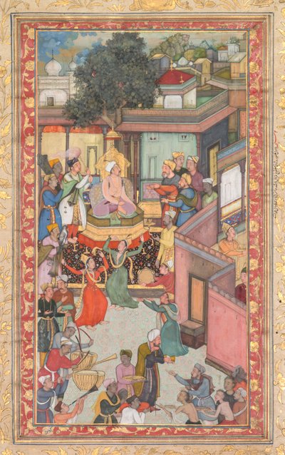Beschneidungszeremonie für Akbars Söhne, Malerei 126 aus einem Akbar-nama (Buch von Akbar) von Abu