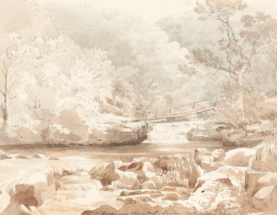 Brücke in der Nähe von Waters-Meet, Lynton, Nord-Devon von attributed to James Bulwer