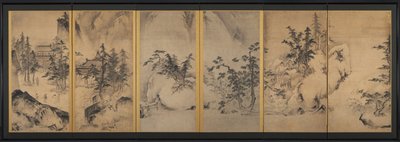 Winter- und Frühlingslandschaft von attributed to Tenshō Shūbun