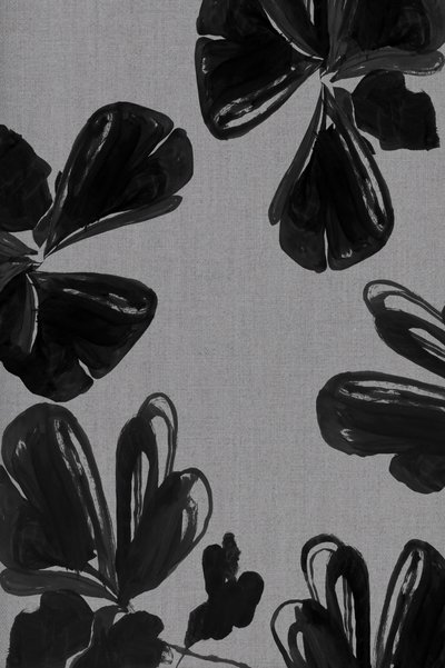 Abstrakte Schwarze Blüten von cartissi