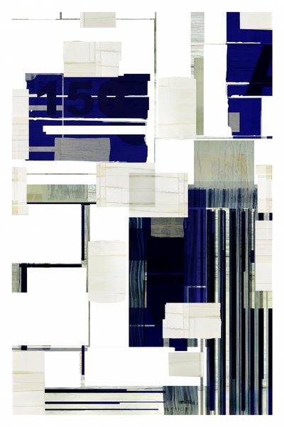 Abstrakte blaue Architektur von cartissi