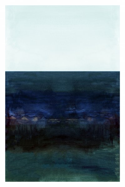 Abstrakter Blauer Horizont von cartissi