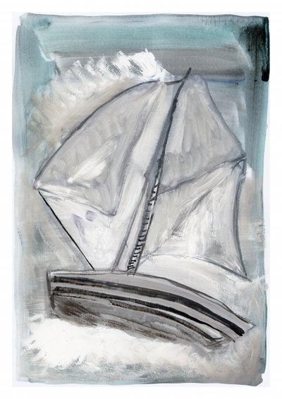Abstrakte Segelreise von cartissi