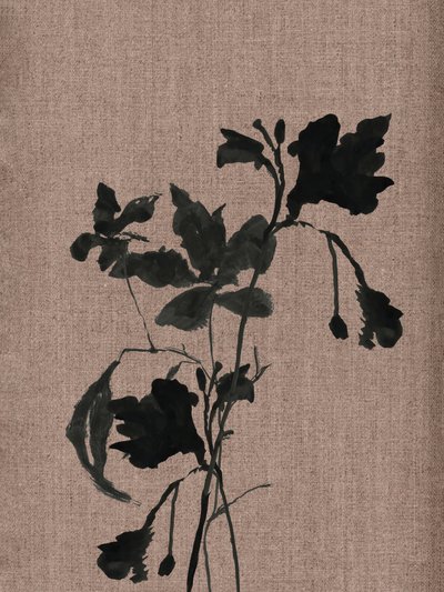 Schwarze Botanische Silhouette von cartissi