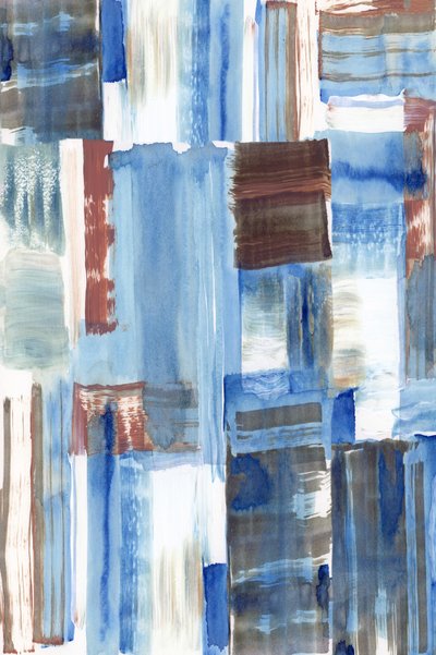 Blaue Braune Abstrakte Striche von cartissi