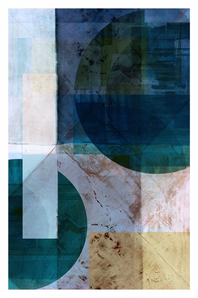 Blaue Geometrische Schichten von cartissi