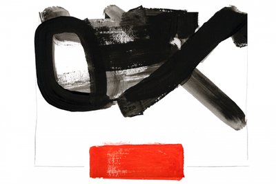Kräftiges Schwarz-Rot-Abstrakt von cartissi