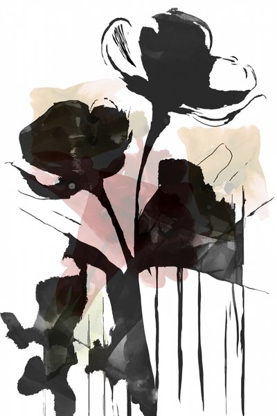 Dunkle Blumenabstraktion von cartissi