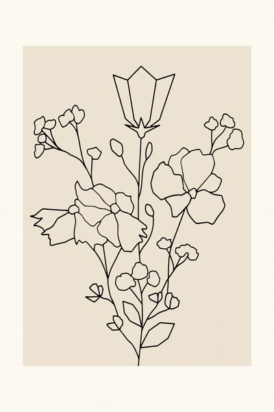 Elegante Florale Linien von cartissi