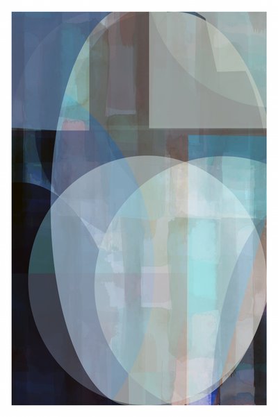 Gelassene blaue Geometrie von cartissi