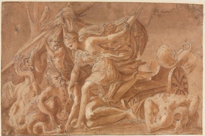 Kopie nach Primaticcios Juno weckt den Schlaf von copy after Francesco Primaticcio