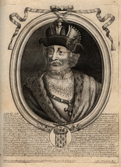 Porträt von Ludwig I. dem Frommen (778-840), König von Frankreich - Ludwig I. der 