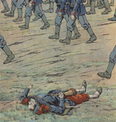 Frankreich von den Preußen überfallen von pseudonym for Onfray de Breville Jacques Job