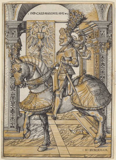 Reiterporträt des Kaisers Maximilian I. von the Elder Hans Burgkmair