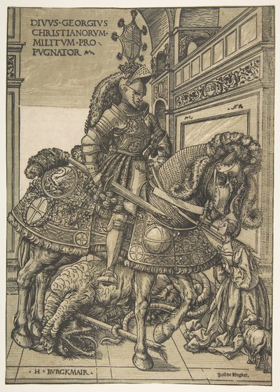 Sankt Georg zu Pferd, 1508-1518 von the Elder Hans Burgkmair