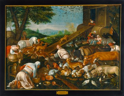Die Tiere betreten die Arche von workshop Bassano