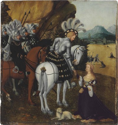 Kaiser Maximilian I. als heiliger Georg von workshop of Lucas Cranach the Elder