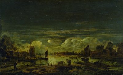 Moonlit Landschaft  von Aert van der Neer