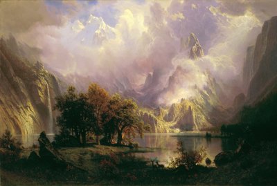 Felsige Gebirgslandschaft von Albert Bierstadt