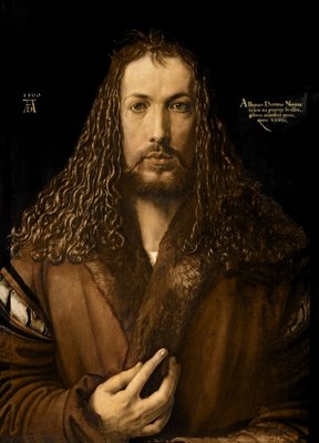 Selbstporträt im Alter von achtundzwanzig von Albrecht Dürer