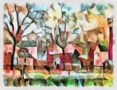 Landschaft in Pink, 2016, von Alex Caminker