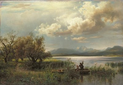 Bayern Landschaft, 1856 von August Wilhelm Leu