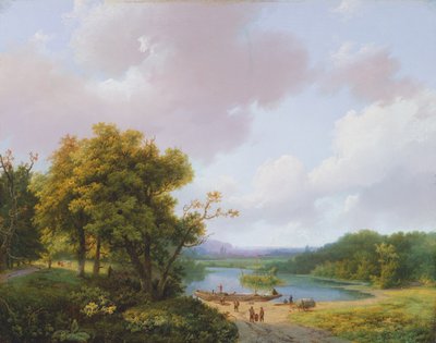 Ländliche Landschaft, 19. Jahrhundert von Barend Cornelis Koekkoek