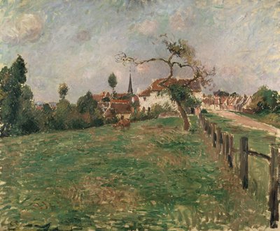 Das Dorf von Eragny, 19. Jahrhundert von Camille Jacob Pissarro