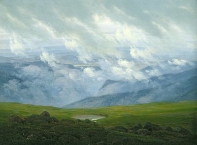 Treibende Wolken von Caspar David Friedrich