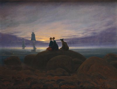 Mondaufgang am Meer von Caspar David Friedrich